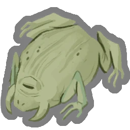 Crapaud pétrifié